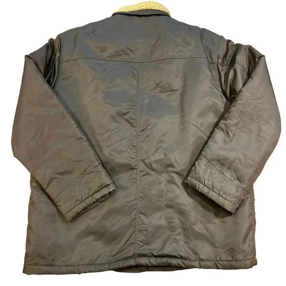 Vintage J.Crew Sherpa Lined Quilted Nylon Chore Jacket Men’s Size XL Insulated - Picture 2 of 6